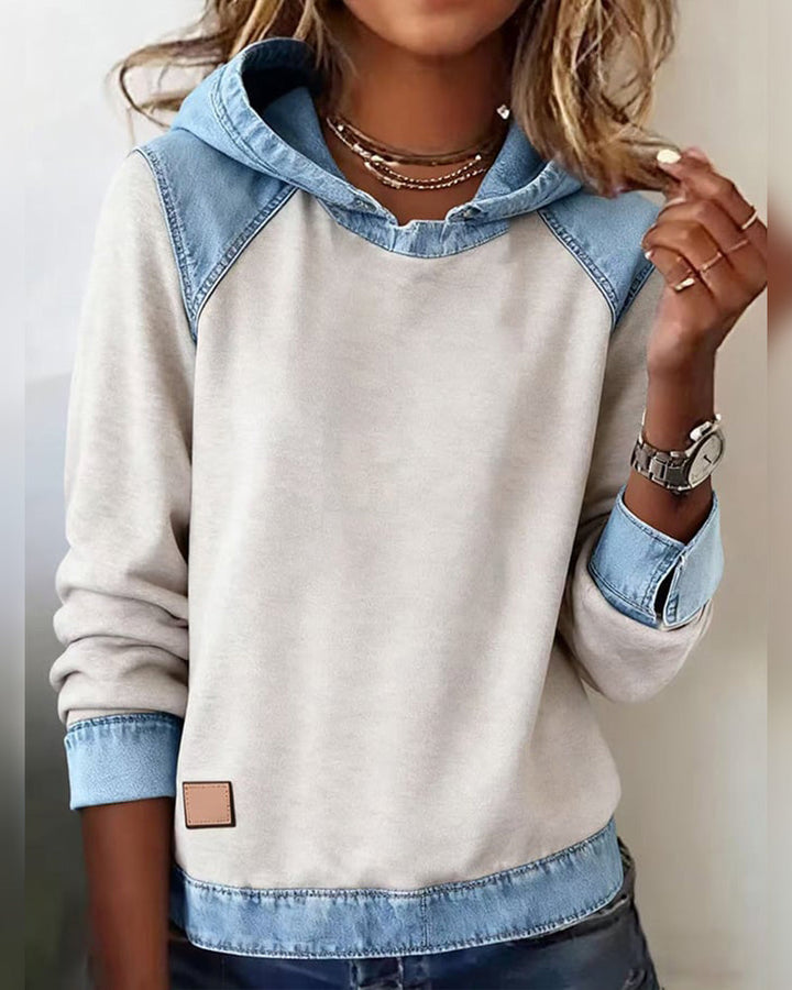 Drune | Sweatshirt mit Kontrast Einsätzen