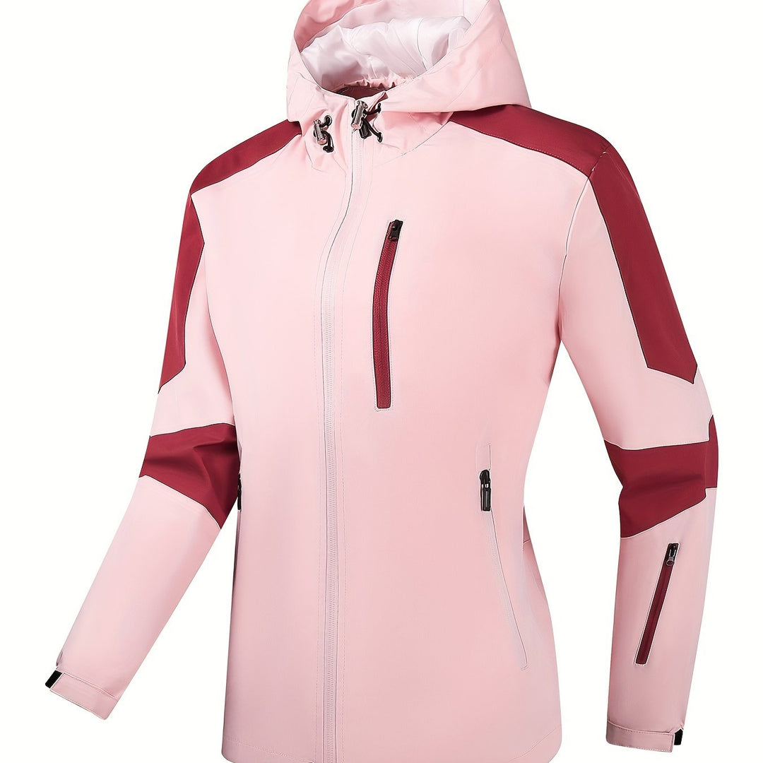 Drune | Sportliche Damen Outdoorjacke mit Kapuze und Taschen mit Reißverschluss