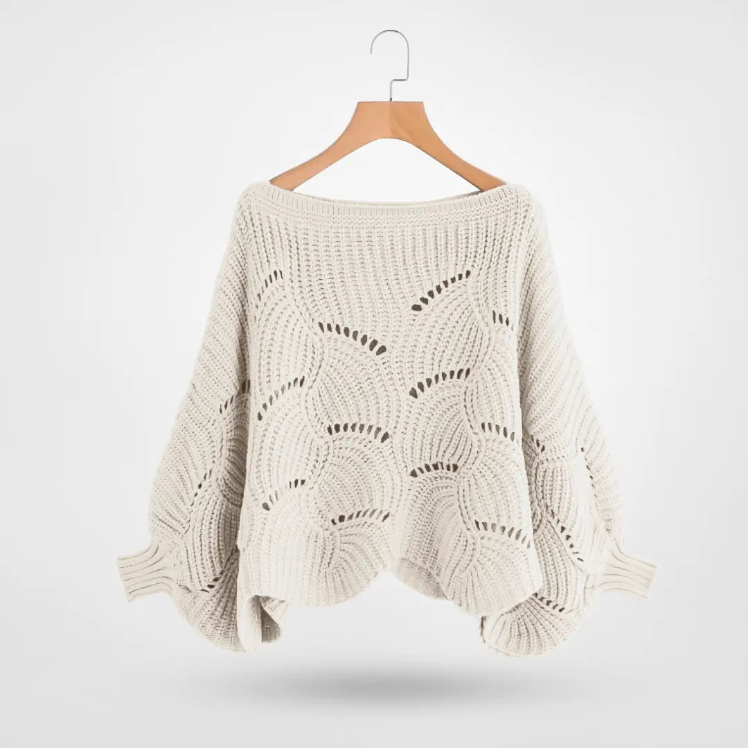 Drune | Sweater - Gemütlicher Strick-Batwing-Pullover