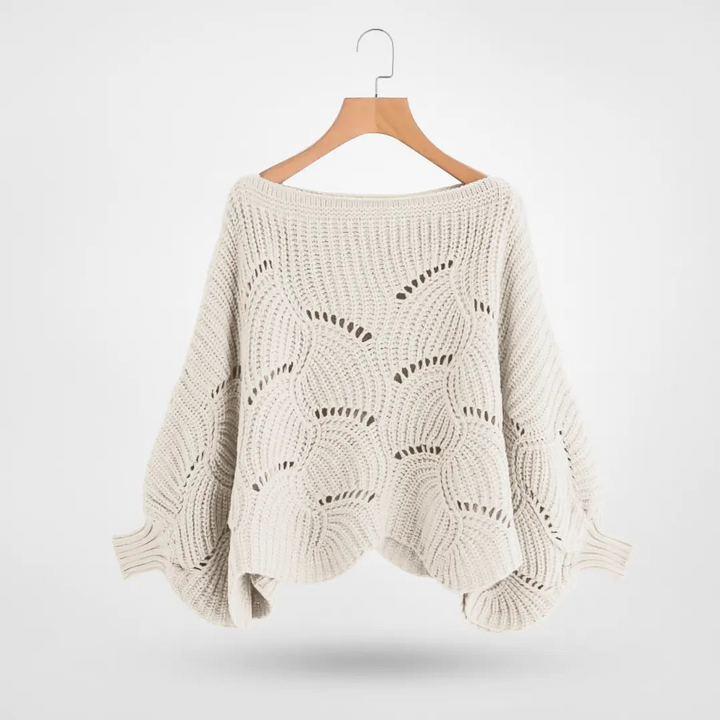 Drune | Sweater - Gemütlicher Strick-Batwing-Pullover