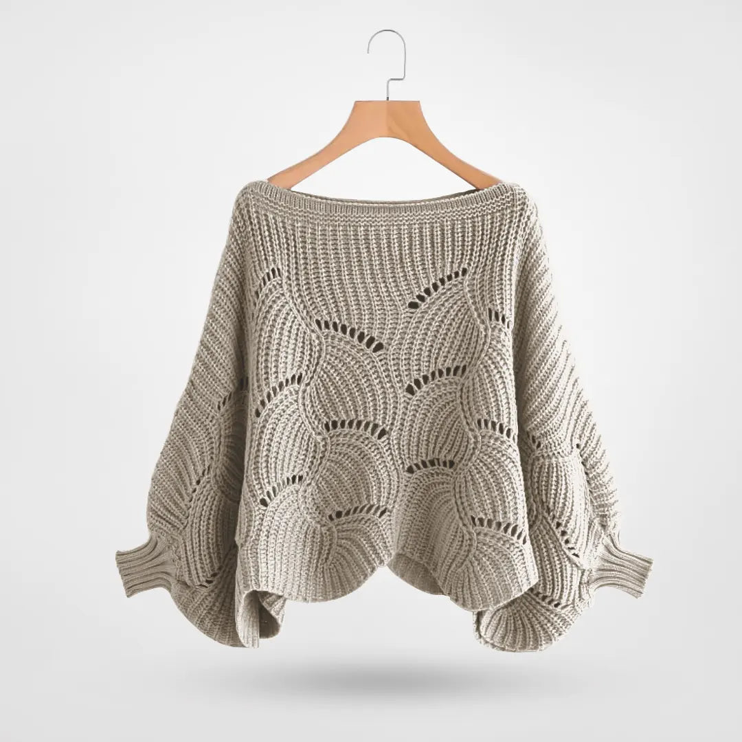 Drune | Sweater - Gemütlicher Strick-Batwing-Pullover