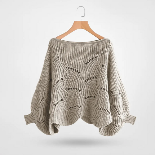 Drune | Sweater - Gemütlicher Strick-Batwing-Pullover