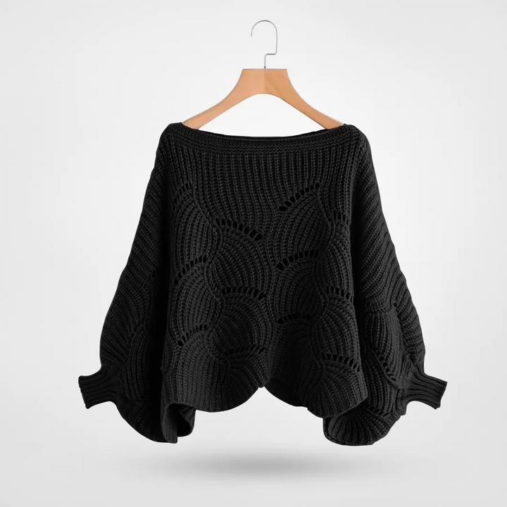 Drune | Sweater - Gemütlicher Strick-Batwing-Pullover
