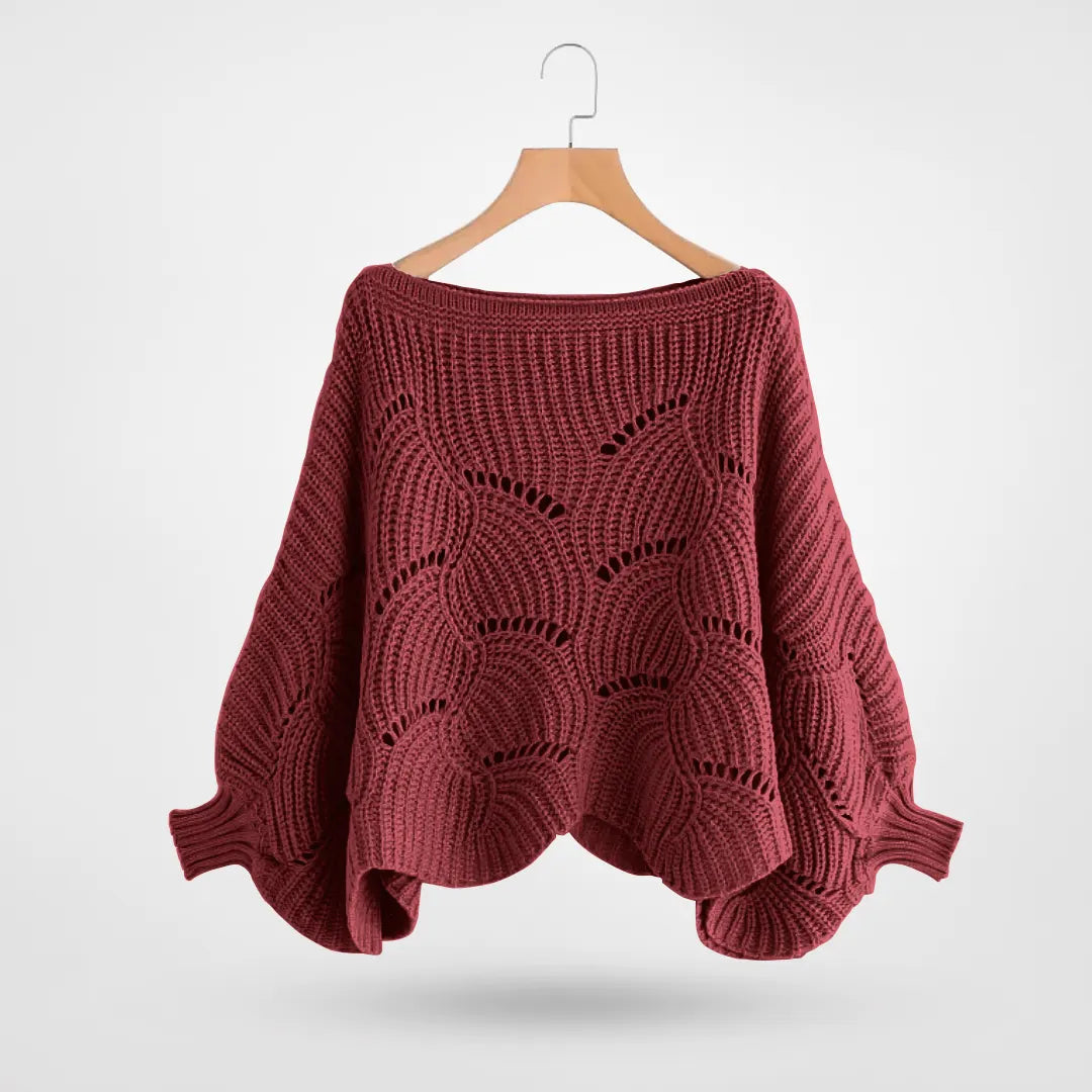 Drune | Sweater - Gemütlicher Strick-Batwing-Pullover