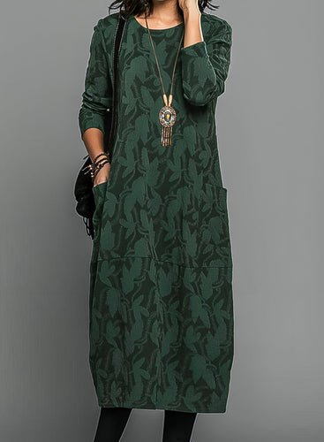 Drune | Lässig Rundhals Winterkleid