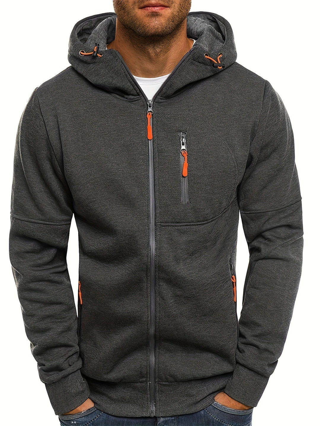 Drune | Sportliche Kapuzenjacke mit Reißverschluss Bequem und Atmungsaktiv Perfekt Für Outdoor-aktivitäten