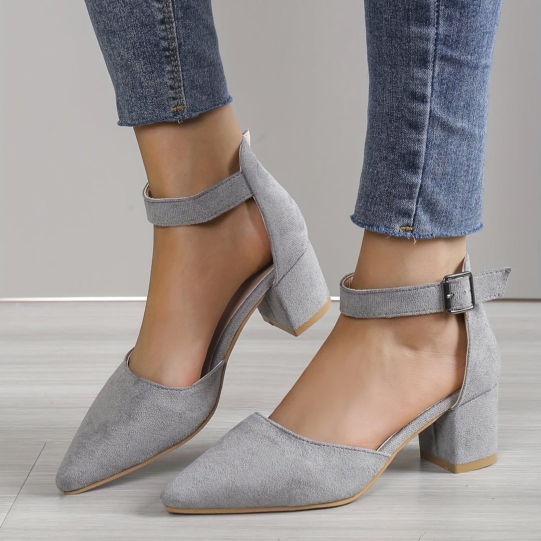 Drune | Damen Sandalen mit Blockabsatz Schnürung, mit Knöchelriemen, Elegant
