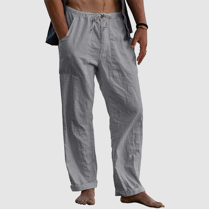 Drune | Lässige Leinenhose mit Kordelzug