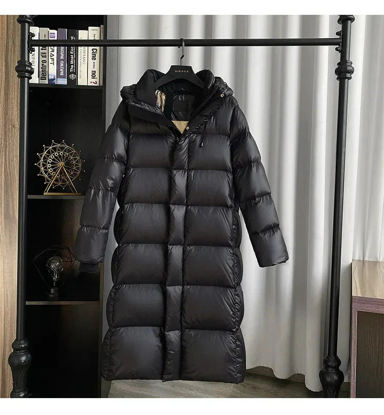 Drune | Dicke Puffer Kappuzen-Daunenjacke
