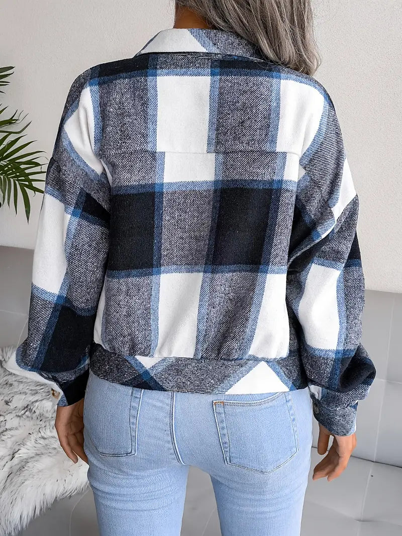 Drune | Karierte Flanelljacke - Kurzschnitt