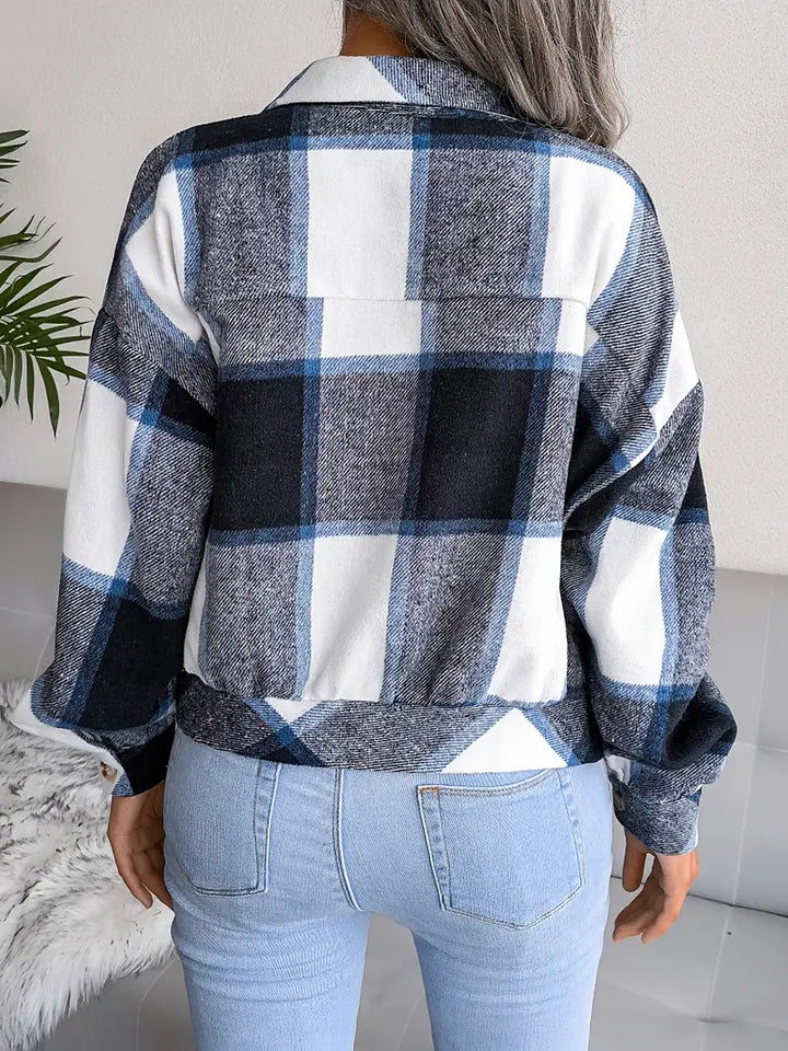 Drune | Karierte Flanelljacke - Kurzschnitt