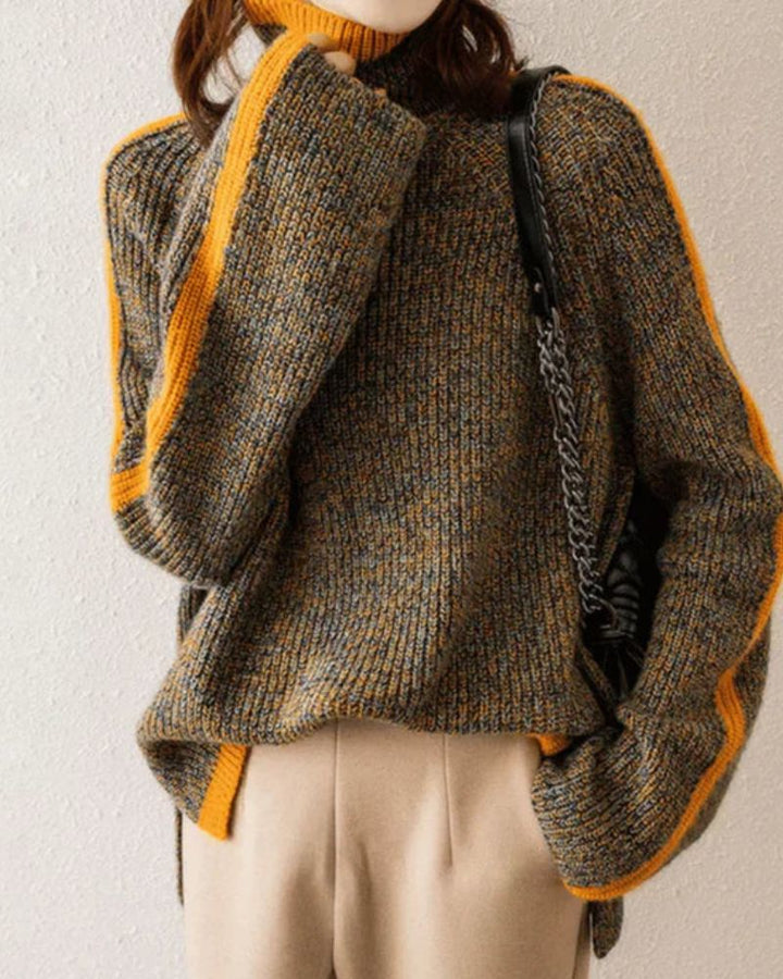 Drune | Stylischer Stehkragen-Pullover