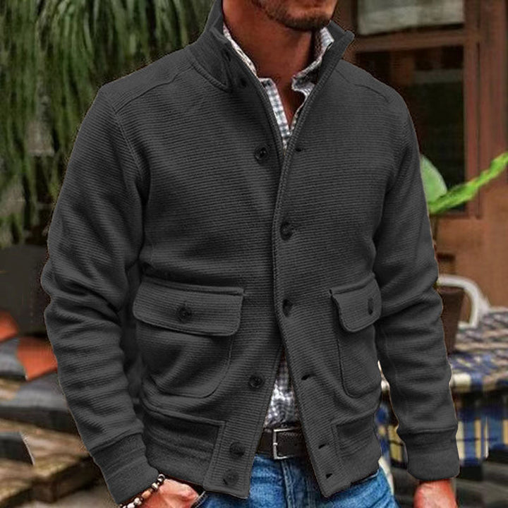 Drune - Modische Jacke Mit Stehkragen