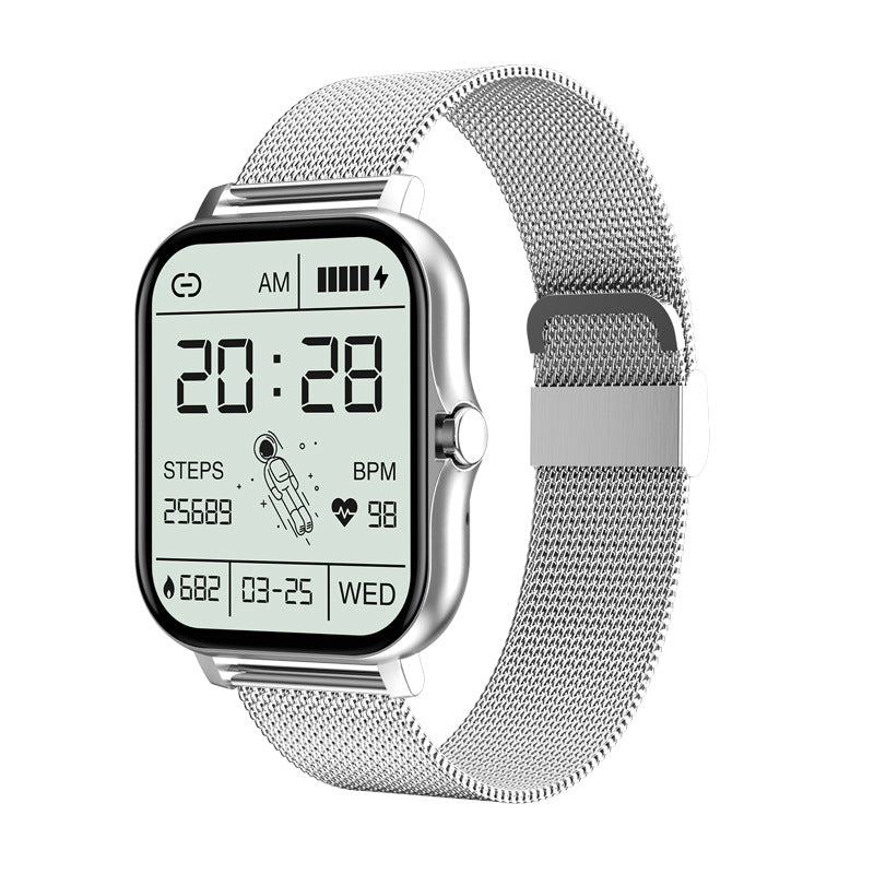 Drune Smart Uhr Schrittzähler Herzfrequenzüberwachung Bluetooth Anruf