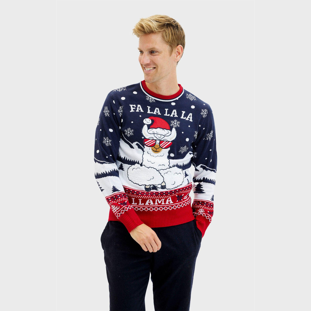 Drune | Fa La La La Llama Pullover - Herren