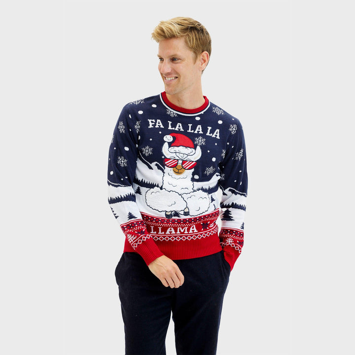 Drune | Fa La La La Llama Pullover - Herren