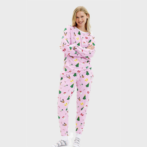 Drune | Der Pinkish Weihnachts-Pyjama - Damen