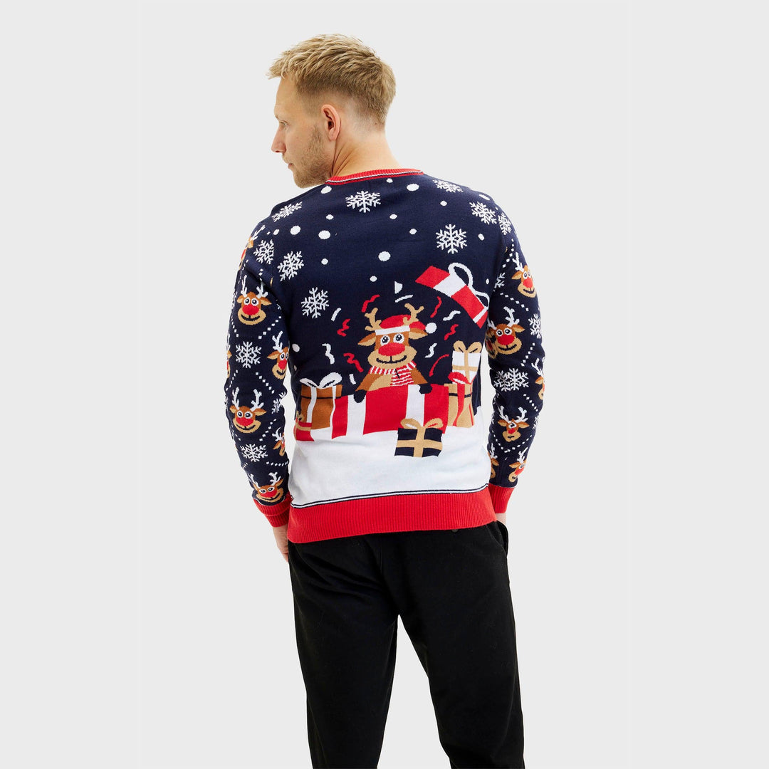 Drune | Der Bringing Christmas Gifts Weihnachts-Pullover - Herren