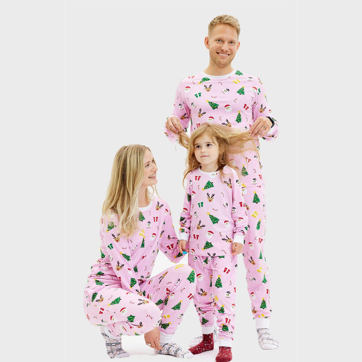 Drune | Die pinkfarbene Weihnachts-Pyjama - Herren