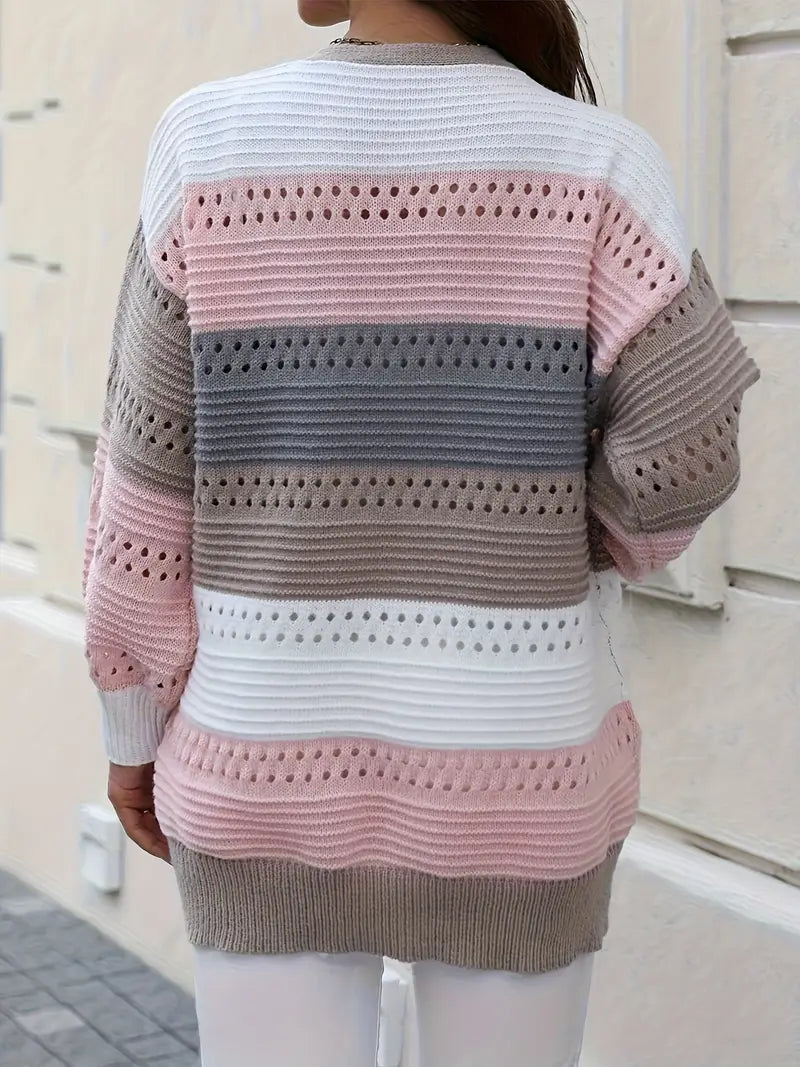 Drune | Strickjacke mit Farbblockierungen
