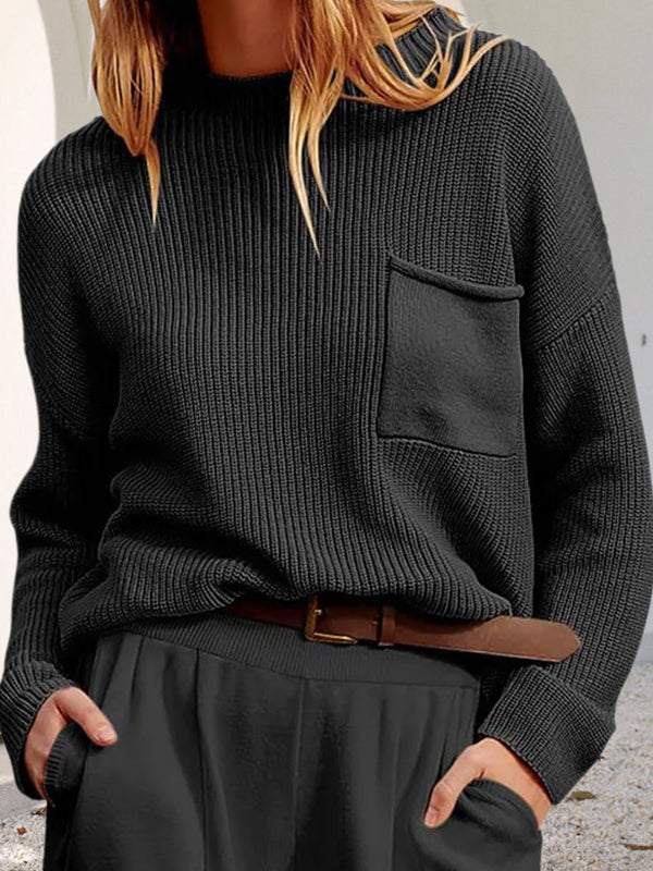 Drune | Cozy, relaxed knit sweater with pockets