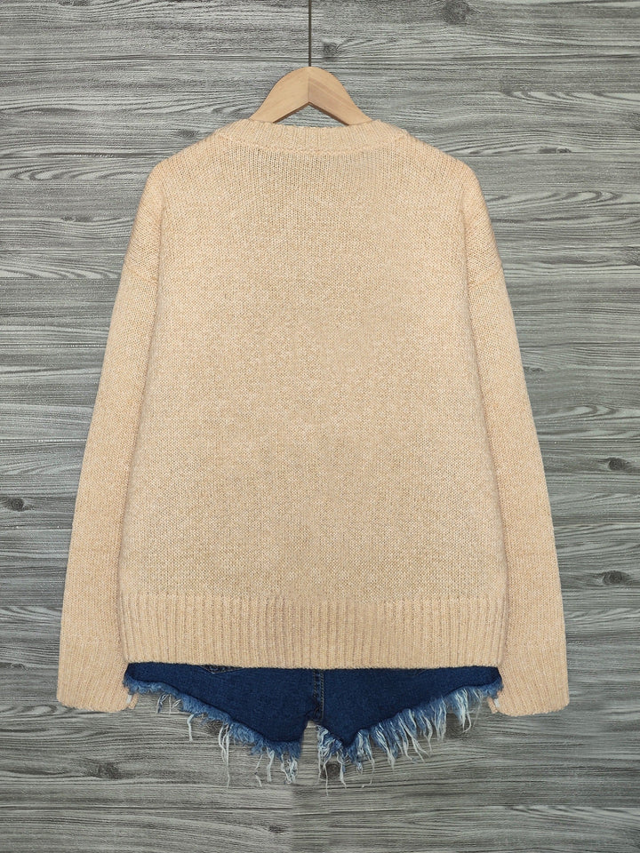 Drune | Strickpullover mit Katzendesign Acrylmischung Komfortabel und Stilvoll