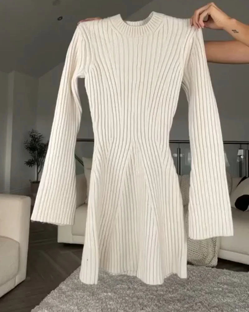Drune - Elegante Strickkleid mit Rollkragen