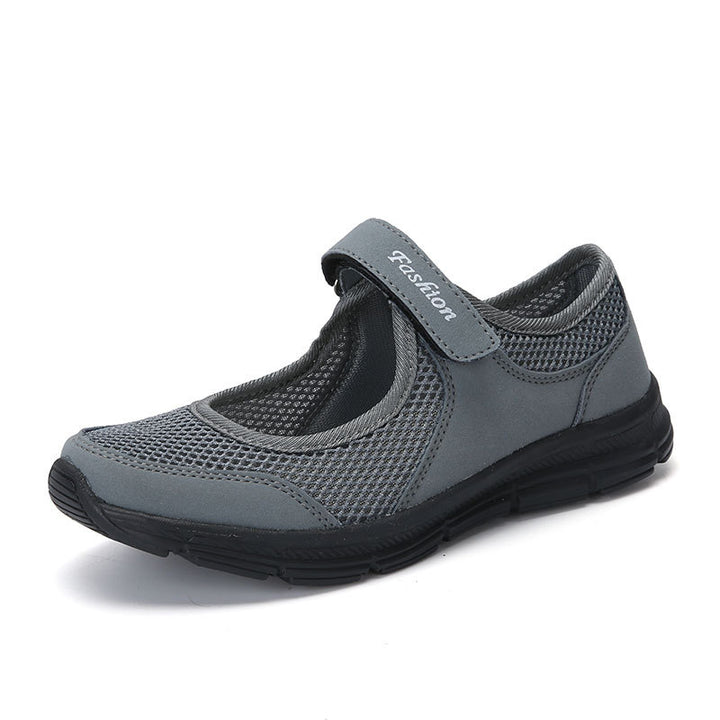 Damen Leichtgewicht Klettverschluss Slip-On Wanderschuhe Drune