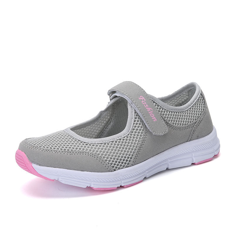 Damen Leichtgewicht Klettverschluss Slip-On Wanderschuhe Drune