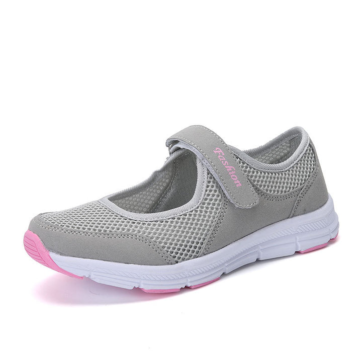 Damen Leichtgewicht Klettverschluss Slip-On Wanderschuhe Drune
