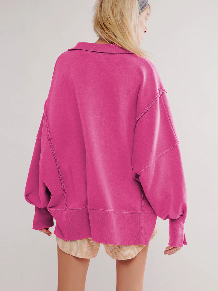 Drune - Lässiges Sweatshirt Mit Knöpfen Und Lampenärmeln