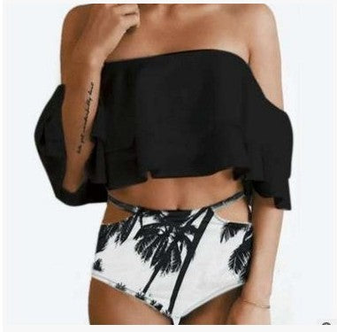 Damen Off-Shoulder Badeset mit Cut-Out-Details Drune