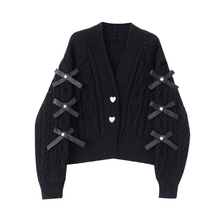 Drune | Strickjacke mit Schleifendetails