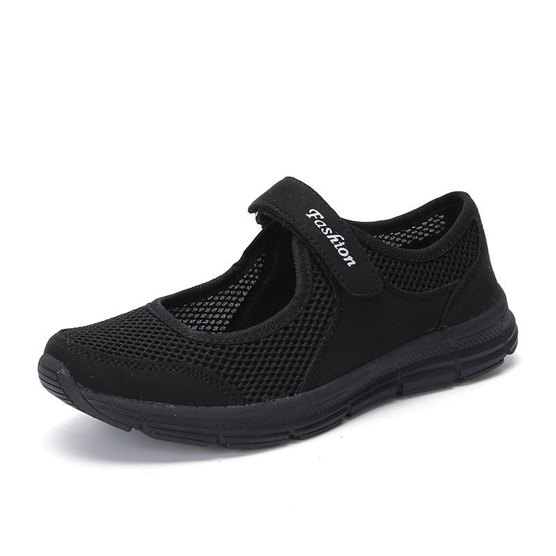 Damen Leichtgewicht Klettverschluss Slip-On Wanderschuhe Drune