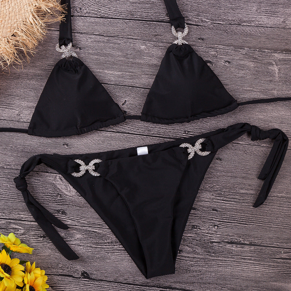 Damen Triangel-Bikini mit funkelnden Akzenten Drune