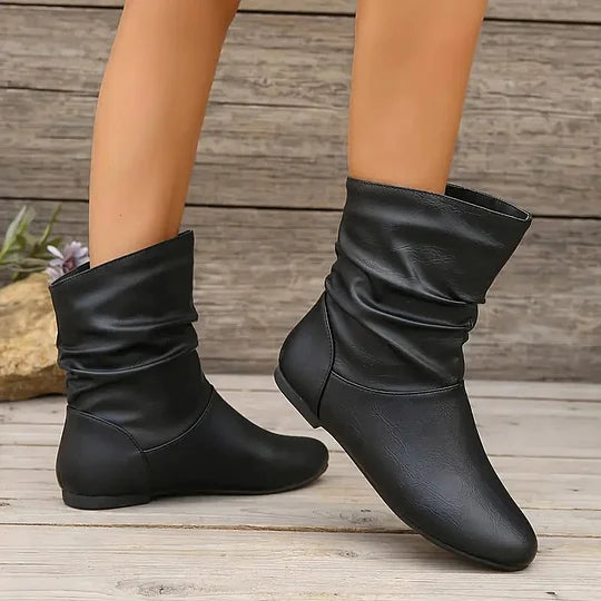 Drune exclusive leather slouch boots