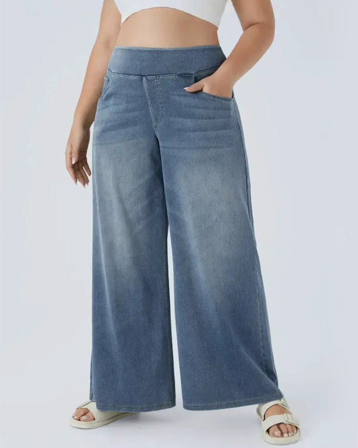 Drune | High Waisted Gewaschen Loose Baggy Lässig