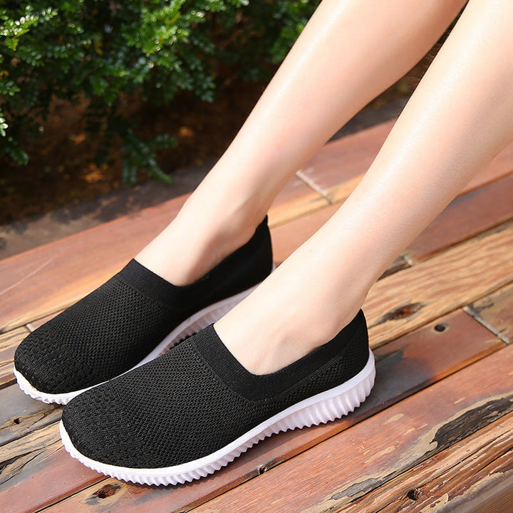 Unisex nan Einstiegs-Komfortschuh mit nahtlosem Strickschaft und dämpfender Leichtschaumsohle Drune
