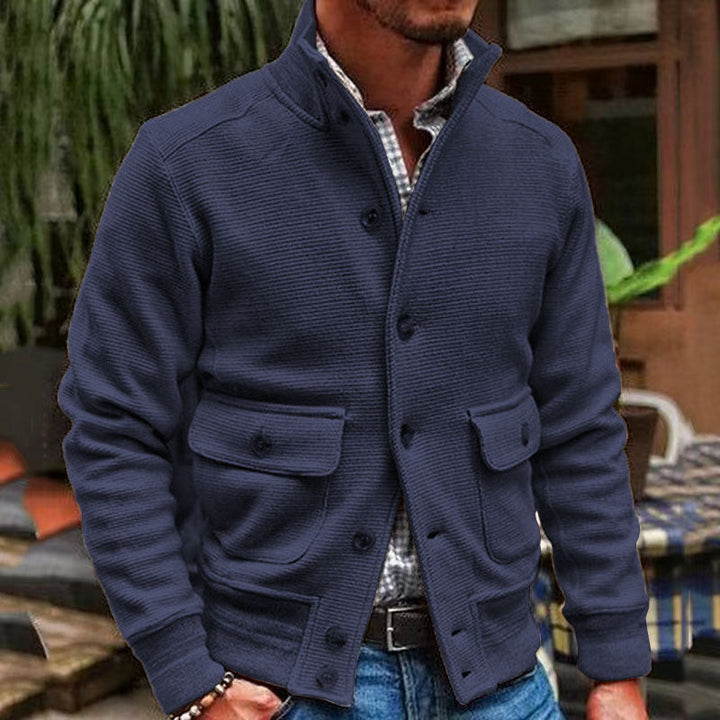 Drune - Modische Jacke Mit Stehkragen