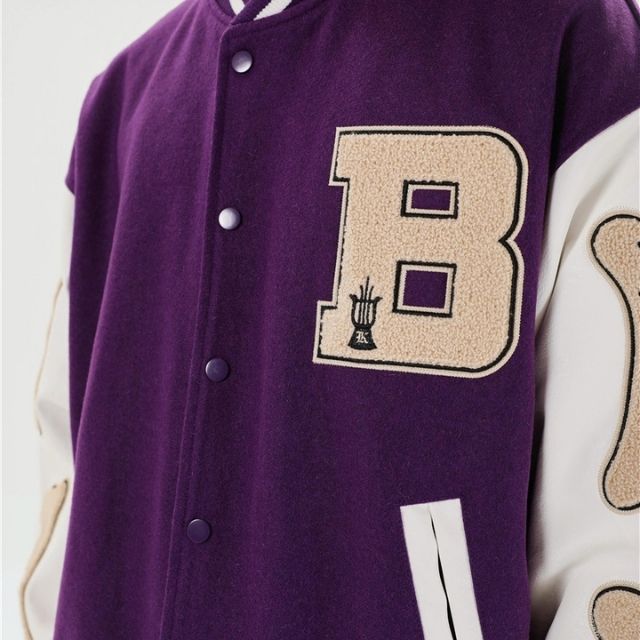 Drune | Varsity Streetwear Bomberjacke mit bestickten Patches
