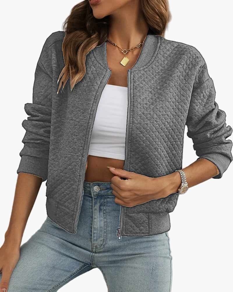 Drune | Bomberjacke Stepp-Design Modern Freizeit Übergangsjacke