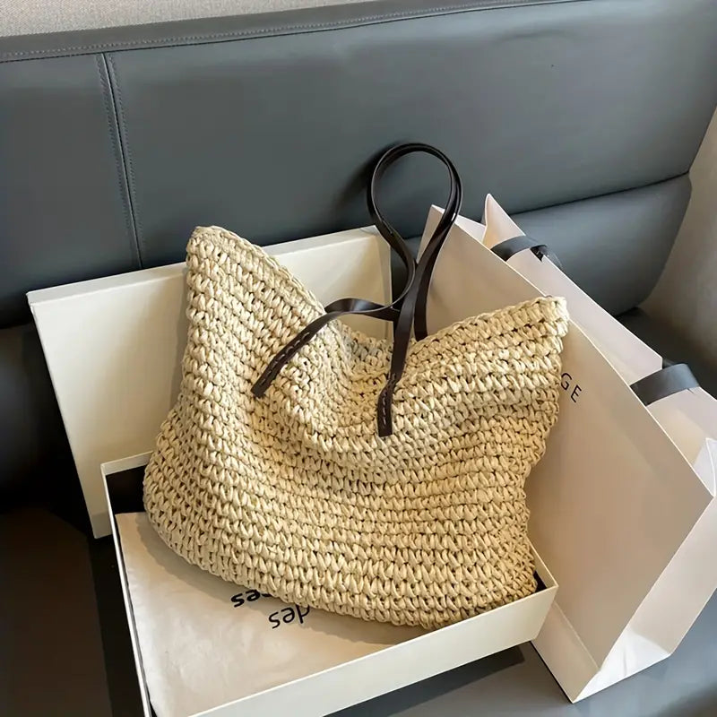 Drune - große gewebte Tragetasche | Tasche im Bohemian-Beachy-Stil