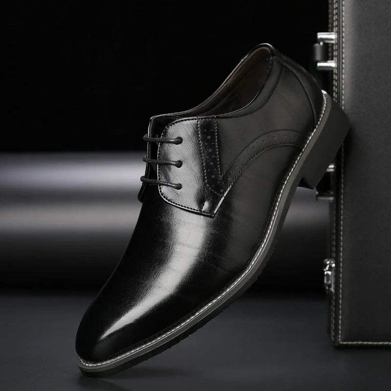 Drune | Schuhe Anzugschuhe Aus Leder Klassische Passform Brogue Details Schnürung