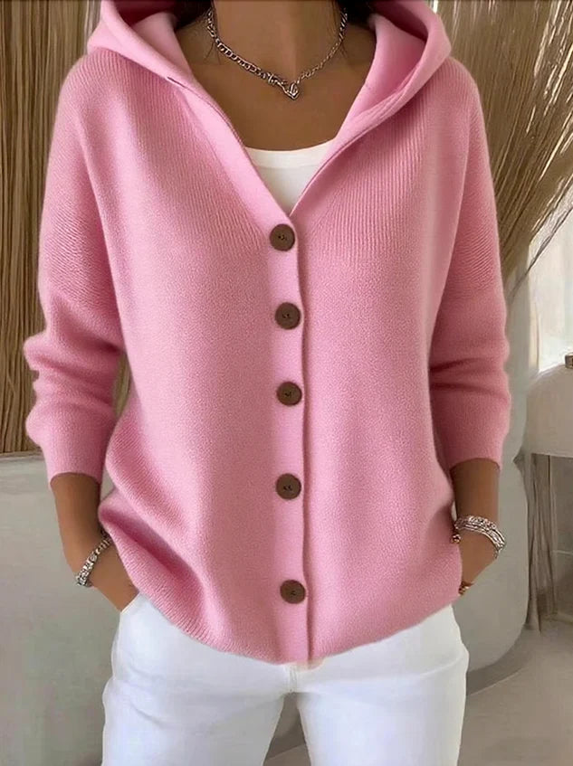 Drune | Damen Baumwollcardigan mit langen Ärmeln