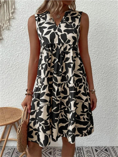 Drune | Elegantes Armelloses Kleid mit Blumenmuster