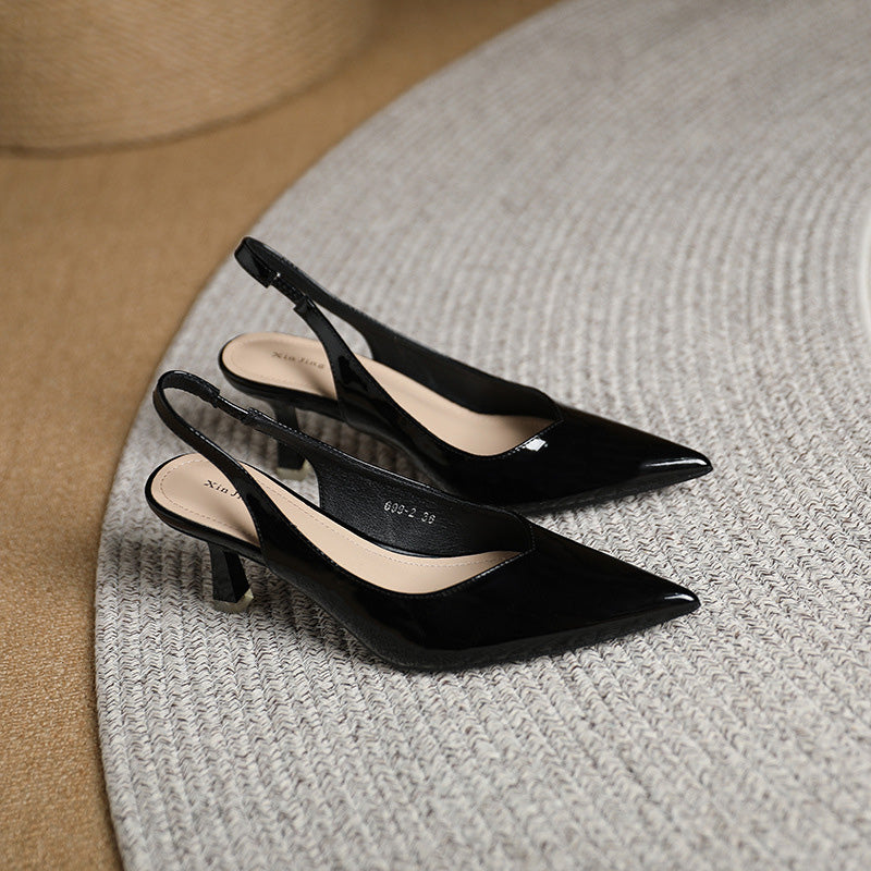 Drune | Einfarbige, Temperamentvolle High Heels mit Spitzer Zehenpartie