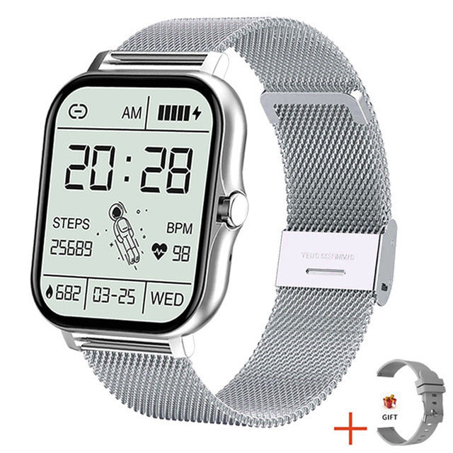 Drune Smart Uhr Schrittzähler Herzfrequenzüberwachung Bluetooth Anruf