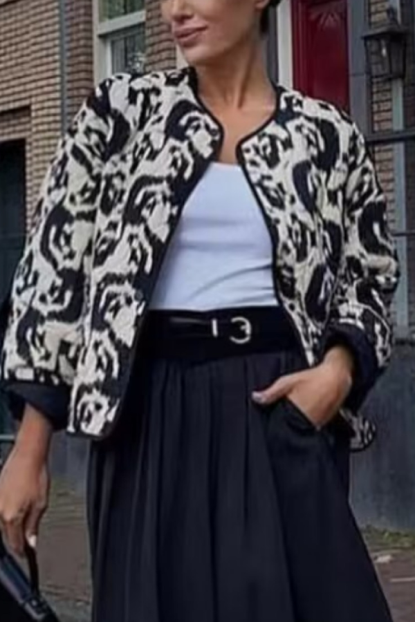 Drune | Tierdruck Baumwolljacke