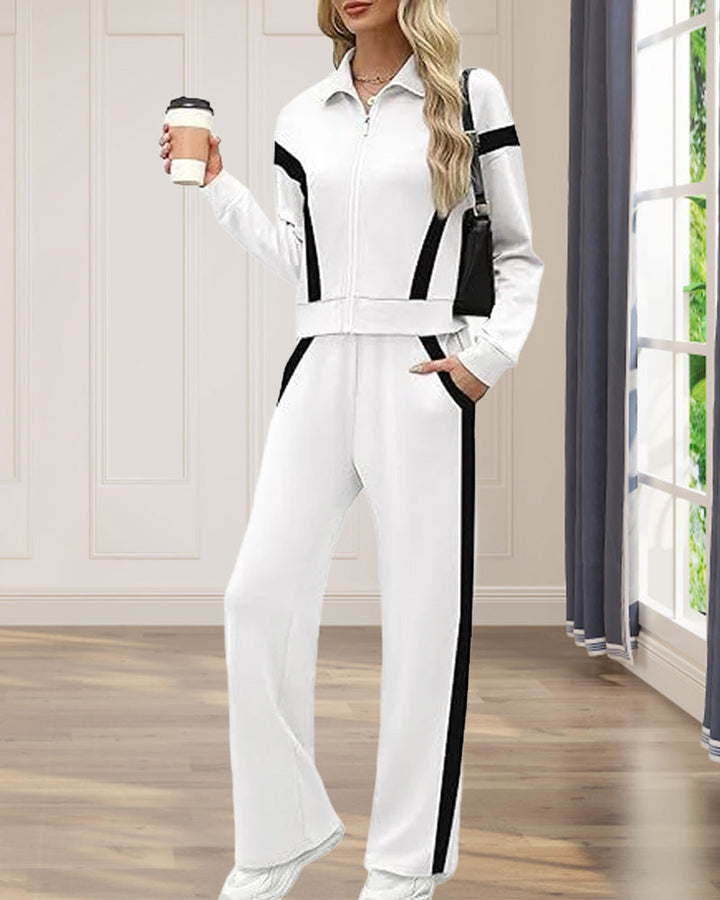 Drune | Satz mit Sporty Lässig Stil Merkmalen Von Jacke und Hosen