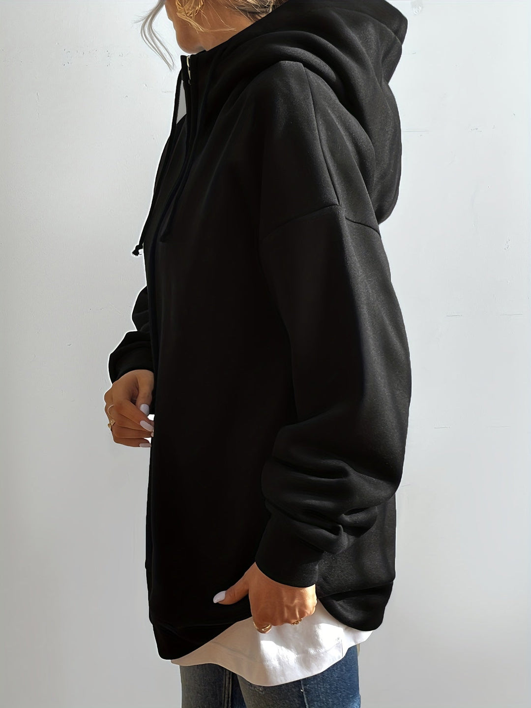 Drune | Lässiger Sport Kapuzenzipper Pullover